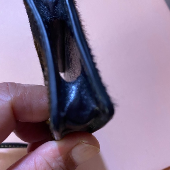 Coach Zebra Hair Calf Mini Apple iPod Leather Case Wristlet Collectible $98 - Picture 2 of 9